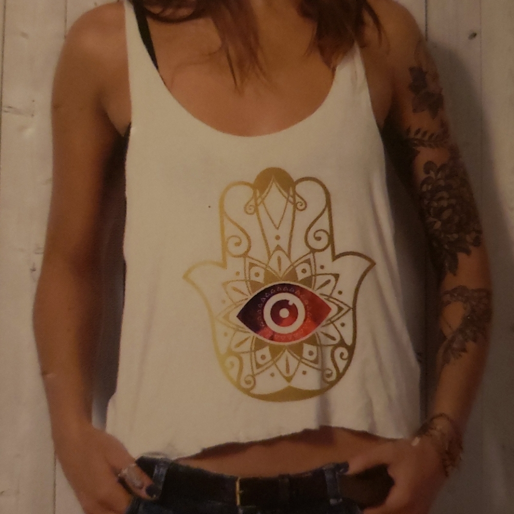Iron on transfer hamsa yoga design